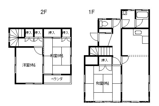 茅ヶ崎市菱沼一丁目 中古戸建 間取図・土地図