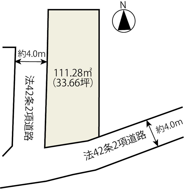 茅ヶ崎市室田１丁目 売地 間取図・土地図