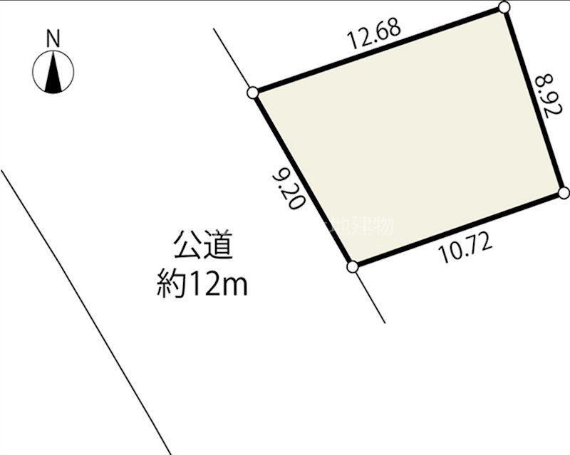 【売地】茅ヶ崎市堤　売土地 間取図・土地図