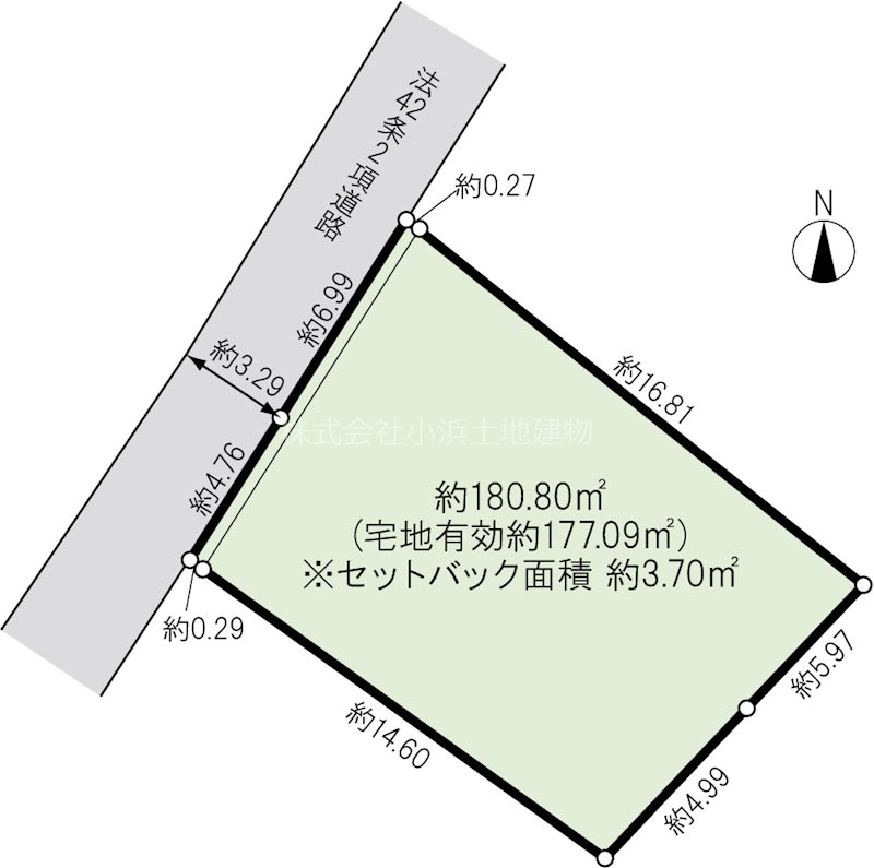 【建築条件なし】藤沢市辻堂4丁目 売地 間取図・土地図